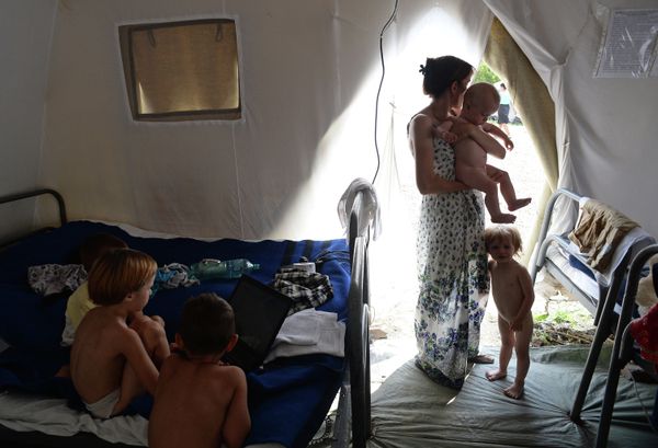 Camp for Ukrainian Refugees in Russia - Sputnik International