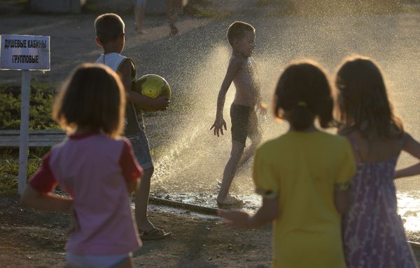 Camp for Ukrainian Refugees in Russia - Sputnik International