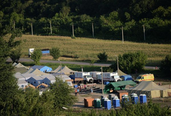 Ukrainian refugee camp in Russian Gukovo village, Rostov region - Sputnik International