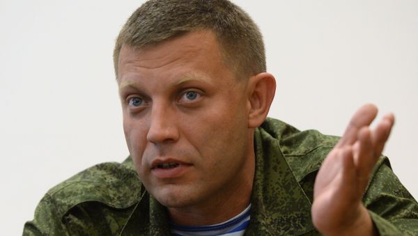 The self-proclaimed Donetsk People’s Republic's Prime Minister Alexander Zakharchenko - Sputnik International