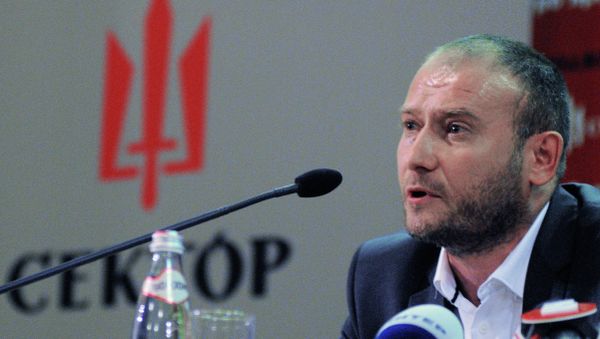 Dmitry Yarosh, the leader of Right Sector movement, which clashed with police and seized administrative buildings in Ukraine in January - Sputnik International