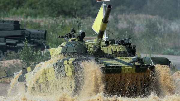 Tank Biathlon 2014 competition Tank Biathlon 2014 competition - Sputnik International
