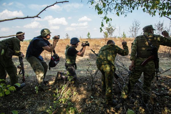 Journalists, working in Ukraine. - Sputnik International