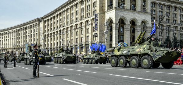 A military parade during the celebration of Independence day of Ukraine A military parade during the celebration of Independence day of Ukraine - Sputnik International