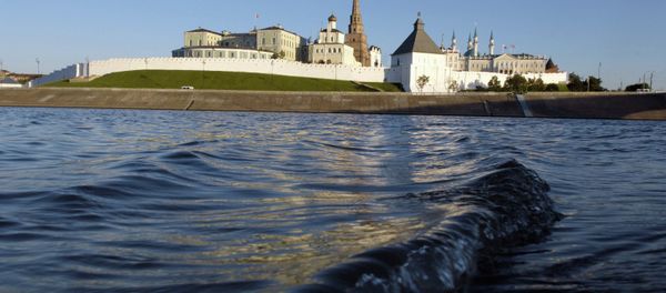 View of the Kazan kremlin from Volga River - Sputnik International