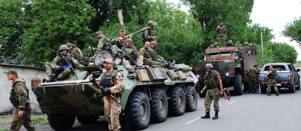 Ополченцы Донецкой народной республики (ДНР) в Иловайске - Sputnik International