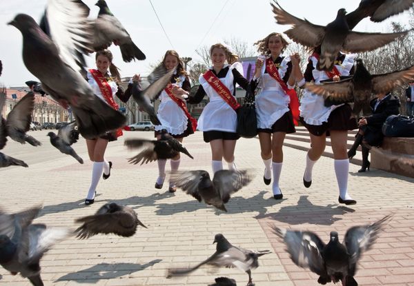 Evolution of Russian School Uniform - Sputnik International