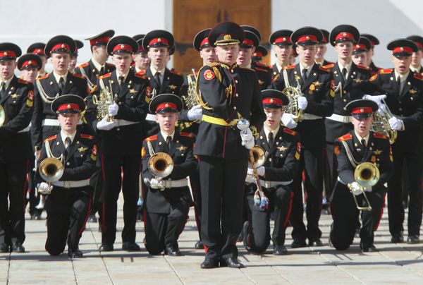 The best orchestra will be given the opportunity to perform on Red Square during the International Military Music Festival Spasskaya Tower-2014 - Sputnik International