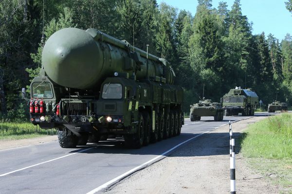 A Yars mobile land-based missile system being transported to its field combat duty site. A Yars mobile land-based missile system being transported to its field combat duty site. - Sputnik International