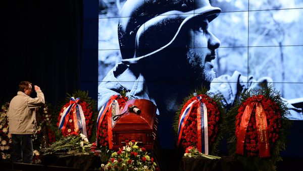 Farewell Ceremony for Russian Photojournalist Andrei Stenin - Sputnik International