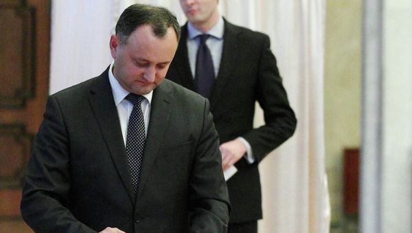 Igor Dodon, Moldovan Party of Socialists leader, urged the government to denounce the association deal with the European Union - Sputnik International