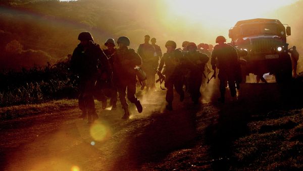 Russian Pacific Fleet marines during combat readiness drill in Eastern Military District. - Sputnik International
