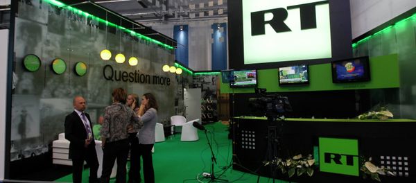 Стенд канала Russia Today - Sputnik International