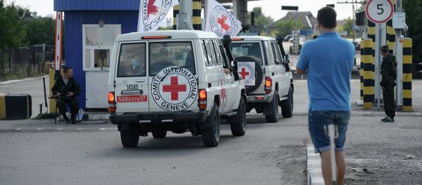 Cars of the International Red Cross. (File). - Sputnik International