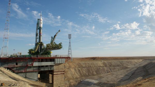 The Soyuz-FG orbital carrier rocket and Soyuz TMA-14M spacecraft have been delivered and installed at the Gagarin's Start launch site at the Baikonur Cosmodrome in Kazakhstan for a launch is planned for September 26 - Sputnik International