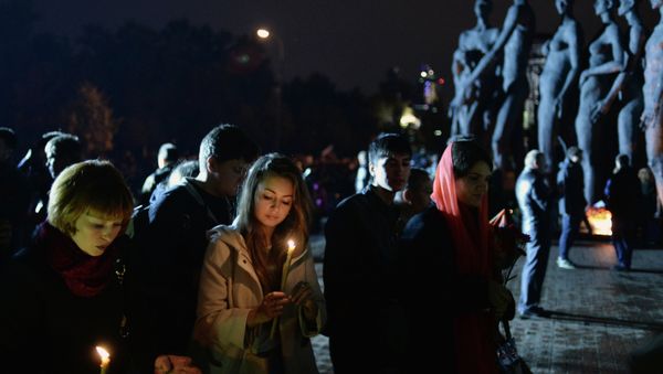 “Donetsk: Innocent Deaths” Commemoration at Poklonnaya Gora in Moscow - Sputnik International