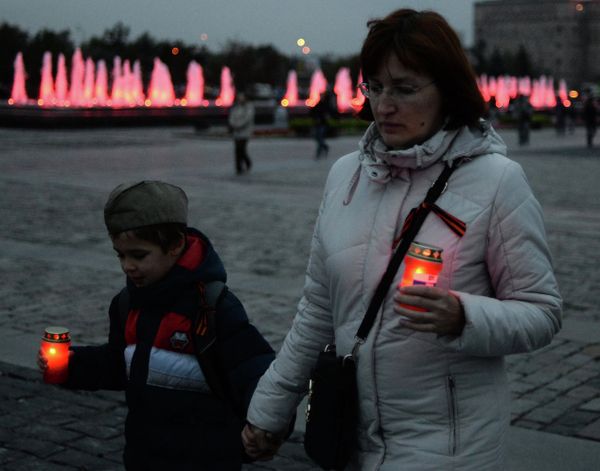 “Donetsk: Innocent Deaths” Commemoration at Poklonnaya Gora in Moscow “Donetsk: Innocent Deaths” Commemoration at Poklonnaya Gora in Moscow - Sputnik International