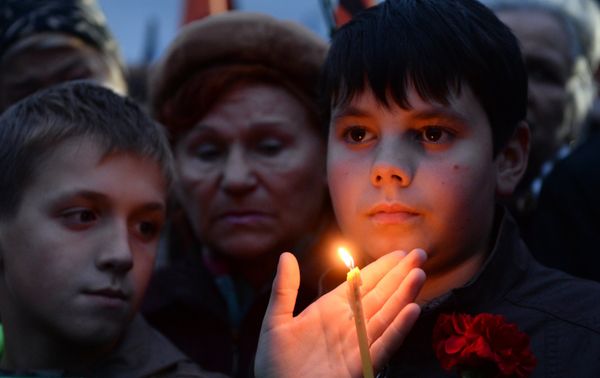 “Donetsk: Innocent Deaths” Commemoration at Poklonnaya Gora in Moscow “Donetsk: Innocent Deaths” Commemoration at Poklonnaya Gora in Moscow - Sputnik International