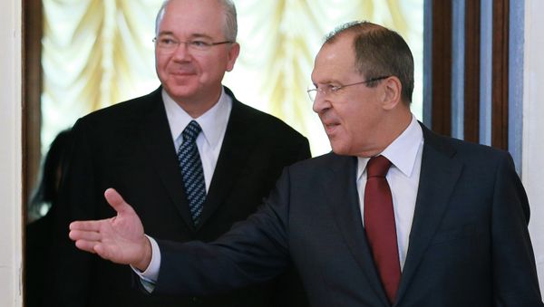 Russian Foreign Minister Sergei Lavrov and Rafael Ramirez Russian Foreign Minister Sergei Lavrov and Rafael Ramirez - Sputnik International