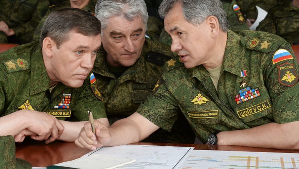 Sergey Shoygu, Russian Defense Minister with generals Sergey Shoygu, Russian Defense Minister with generals - Sputnik International