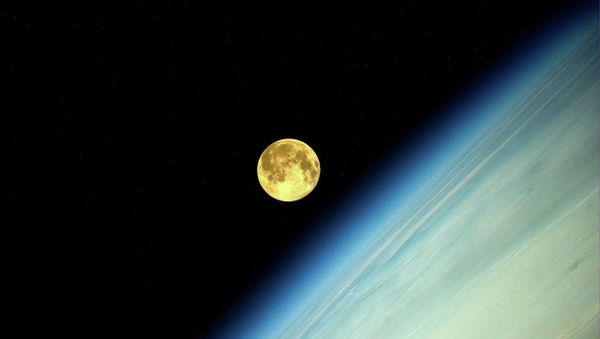 The Moon as seen from the International Space Station The Moon as seen from the International Space Station - Sputnik International