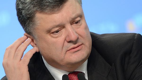 Пресс-конференция президента Украины Петра Порошенко Пресс-конференция президента Украины Петра Порошенко - Sputnik International