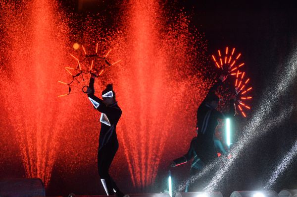 Moscow’s international Circle of Light festival is an annual event in which lighting designers and professionals in the field of 2D and 3D graphics use the architectural spaces of Moscow as objects for multimedia lighting installations. - Sputnik International
