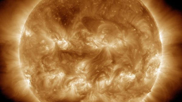 The sun as imaged by the Solar Dynamics Observatory on October 8, 2014 in 193 angstrom extreme ultraviolet light. - Sputnik International