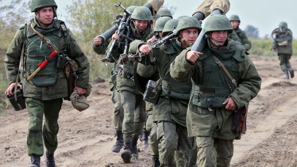 File Photo: Russian military during drills of the Baltic Fleet in Kaliningrad Region - Sputnik International