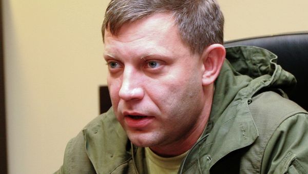 DPR Prime Minister Alexander Zakharchenko says that three major enterprises in the republic, including two factories owned by the oligarch Rinat Akhmetov, were brought under temporary government control. - Sputnik International