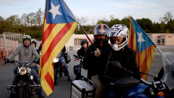Rally in Barcelona in support of Catalonia's independence - Sputnik International