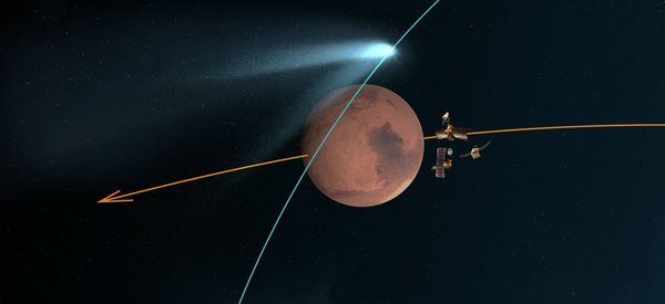 The “Siding Spring” comet that approached Mars last month, has had an unexpectedly heavy impact of the Red Planet’s atmosphere, NASA says. - Sputnik International