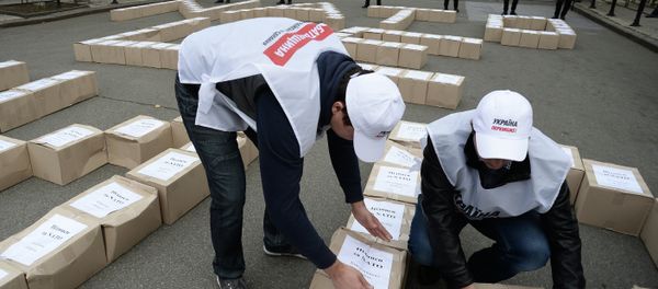Batkivshchyna Party presents 3 million signatures in support of referendum on Ukraine's accession to NATO - Sputnik International