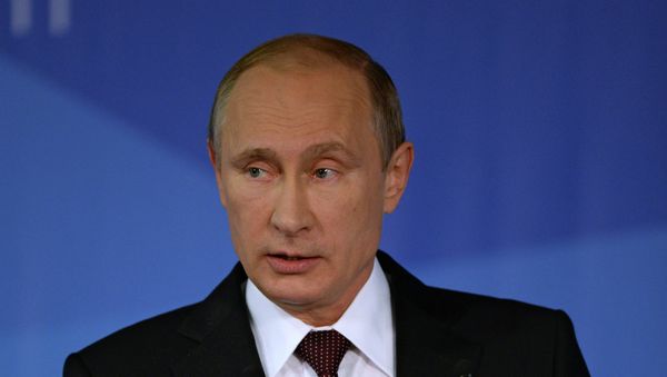 24 October 2014. Russian President Vladimir Putin speaks at the wrap-up session of the 11th Meeting of the Valdai Discussion Club in Sochi. - Sputnik International