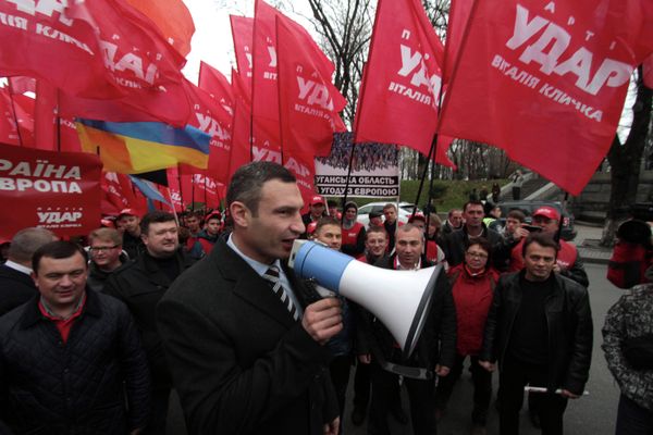 The UDAR, led by professional heavyweight boxer and current mayor of Kiev Vitali Klitschko is a center-right pro-European political party in Ukraine - Sputnik International